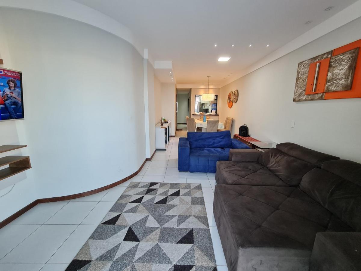 Apto 3 Quartos Na Praia Do Morro Com Vista Para O Mar 2 Vagas De Garagem A 1 Rua Da Da Praia Guarapari Luaran gambar